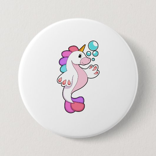 Einhorn mit Wasserblasen.PNG Button (Vorderseite)