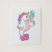 Einhorn mit Wasserblasen.PNG Puzzle (Vertikal)