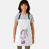 Einhorn mit Wasserblasen.PNG Schürze (Insitu)