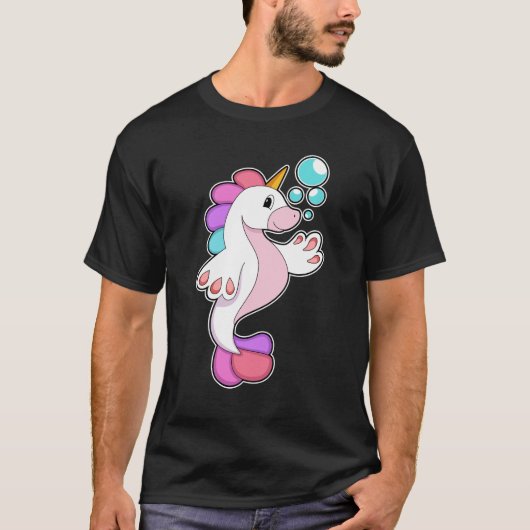 Einhorn mit Wasserblasen.PNG T-Shirt (Vorderseite)