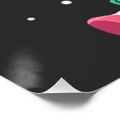 Einhorn mit Weihnachtspullover Einhorn Mädchen Chr Poster (Ecke)