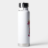 Einhorn mit Weihnachtspullover Einhorn Mädchen Chr Trinkflasche (rechts)
