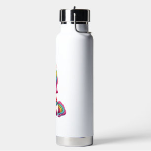 Einhorn mit Weihnachtspullover Einhorn Mädchen Chr Trinkflasche