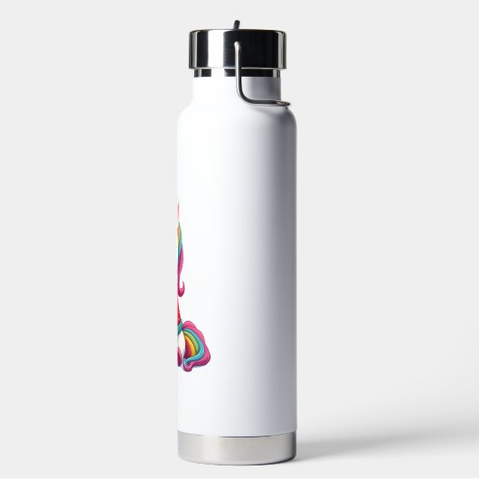Einhorn mit Weihnachtspullover Einhorn Mädchen Chr Trinkflasche (Links)