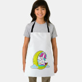 Einhorn mit Wolken und Mond Schürze (Insitu)