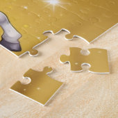 Einhorn mit zauberhafter, farbenfroher Mane Puzzle (Seite)