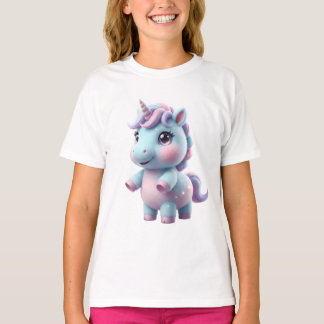 Einhorn mit Zuckerwatte T-Shirt