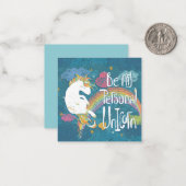 Einhorn Mitteilungskarte (Vorderseite/Rückseite Beispiel)