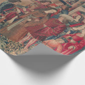 Einhorn Mittelalterliche Kunst - Jäger Rückkehr zu Geschenkpapier (Ecke)