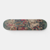 Einhorn Mittelalterliche Kunst - Jäger Rückkehr zu Skateboard (Horizontal)