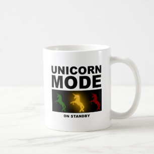 Einhorn-Modus-Standby-Lustiger Becher Kaffeetasse