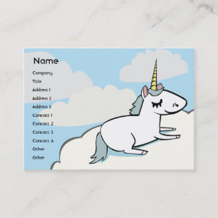 Einhorn - mollig visitenkarte