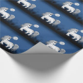Einhorn-Mond Geschenkpapier (Ecke)