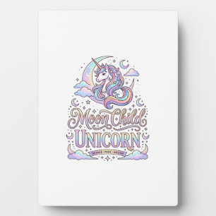 Einhorn Mond Kind Einhorn Original Zazzle Design_ Fotoplatte