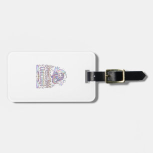 Einhorn Mond Kind Einhorn Original Zazzle Design_ Gepäckanhänger