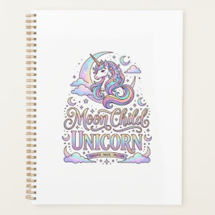 Einhorn Mond Kind Einhorn Original Zazzle Design_ Planer