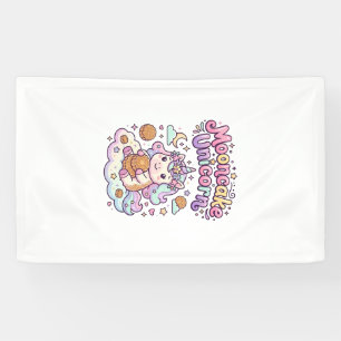 Einhorn Mondkuchen Einhorn Charmante Kleidung Graf Banner