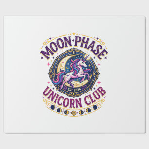 Einhorn-Mondphase-Einhorn-Club-Werbe-Shirt G Geschenkpapier