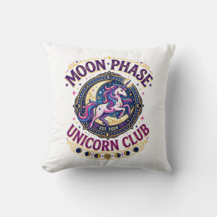 Einhorn-Mondphase-Einhorn-Club-Werbe-Shirt G Kissen