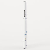 Einhorn-Monogramm-Lila Sterne Case-Mate iPhone Hülle (Hinten/Rechts)