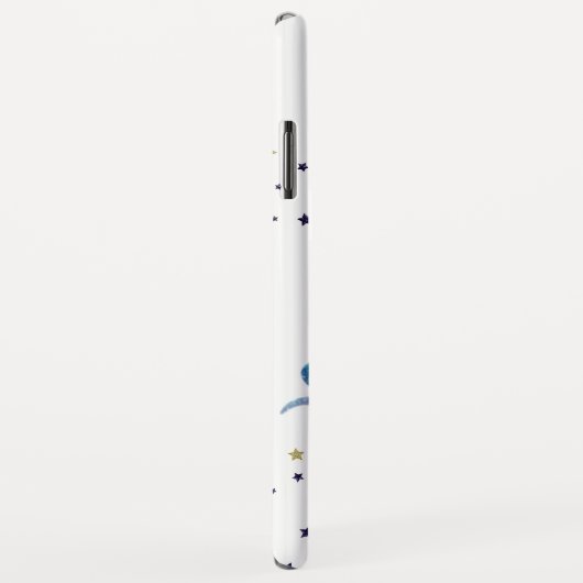 Einhorn-Monogramm-Lila Sterne Case-Mate iPhone Hülle (Hinten/Rechts)