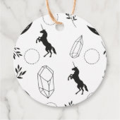Einhorn, Moon & Crystals Dainty Juwelierverpackung Geschenkanhänger (Rückseite)