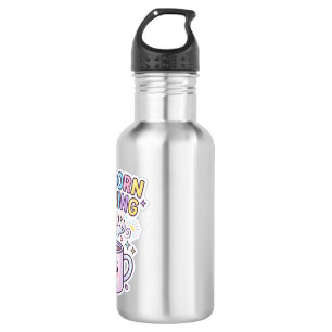 Einhorn Mugicorn Morgen Grafikdesign Zazzle Des Edelstahlflasche