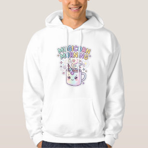 Einhorn Mugicorn Morgen Grafikdesign Zazzle Des Hoodie