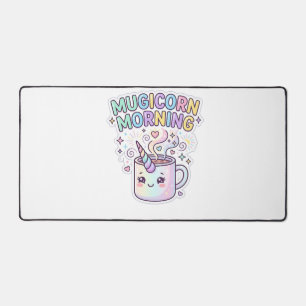 Einhorn Mugicorn Morgen Grafikdesign Zazzle Des Schreibtischunterlage