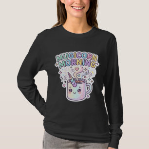 Einhorn Mugicorn Morgen Grafikdesign Zazzle Des T-Shirt