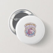 Einhorn-Muscheln und Funkelhörner POD Fertig Zazz Button (Vorne & Hinten)