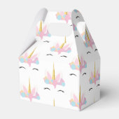 Einhorn-Muster | Favor Box Geschenkschachtel (Rückseite)