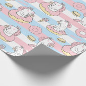 Einhorn-Muster Geschenkpapier (Ecke)