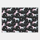 Einhorn-Muster Geschenkpapier Set (Vorderseite 3)