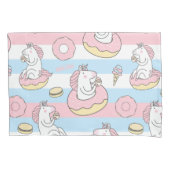 Einhorn-Muster Kissenbezug (Vorderseite-Links)