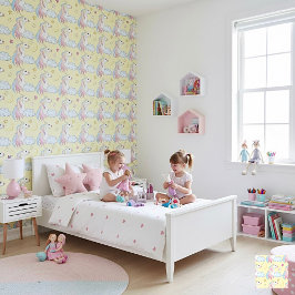 Einhorn-Muster mit traumhaftem Design Tapete