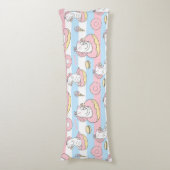 Einhorn-Muster Seitenschläferkissen (Vorderseite Vertikal)