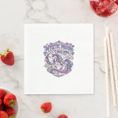 Einhorn Mystisch Mond Einhorn Farbige Serviette (Beispiel)