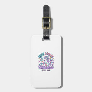 Einhorn Neon Arcade Einhorn Retro-Stil Produkt Gr Gepäckanhänger