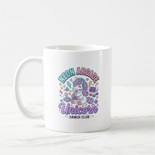 Einhorn Neon Arcade Einhorn Retro-Stil Produkt Gr Kaffeetasse