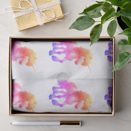 Einhorn Neon Seidenpapier (Geschenk)