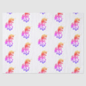 Einhorn Neon Seidenpapier (Vorderseite)