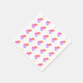 Einhorn Neon Serviette (Ecke)