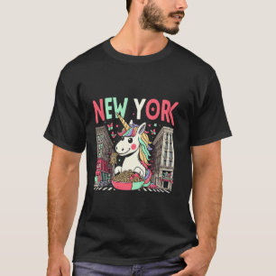 Einhorn New York Chicken Riggies Pasta Amerika Jun T-Shirt