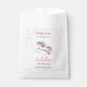 Einhorn Niedlich magische Wasserfarbe Geschenktütchen (Vorderseite)