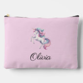 Einhorn Niedlich magische Wasserfarbe Zubehörtasche (Vorderseite)