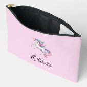 Einhorn Niedlich magische Wasserfarbe Zubehörtasche (Offen)