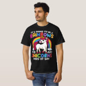 Einhorn Niedliche Whimsical Funny Rainbows und Ein T-Shirt (Vorne ganz)