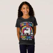 Einhorn Niedliche Whimsical Funny Rainbows und Ein T-Shirt (Vorne ganz)