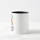 Einhorn Niedliche Whimsical Funny Rainbows und Ein Tasse (Zentrum)